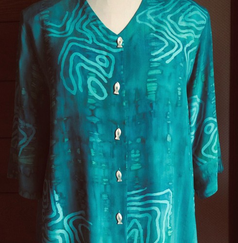 120 122 bluse petrol - aw,