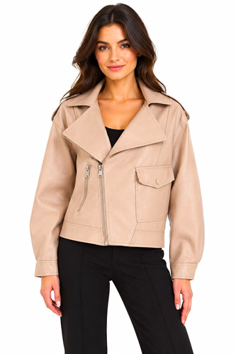 Damen jacke beige kurz langarm - jacke,