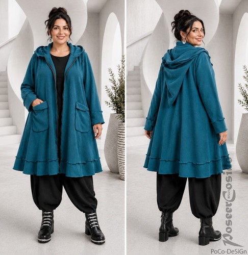Poco lagenlook fleece jacke - poco,