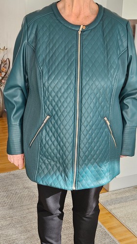 Damen kunstleder jacke - kunstleder,