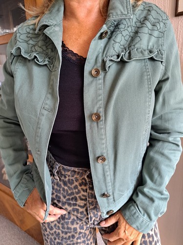 Verspielte damen jacke denim - verspielte,