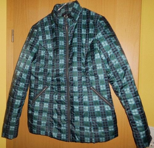 Jacke petrol kariert neu - jacke, gr.40