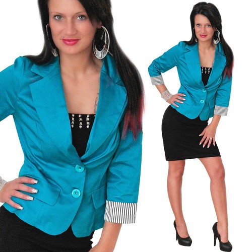 Jacke blazer streifen - jacke, 3/4