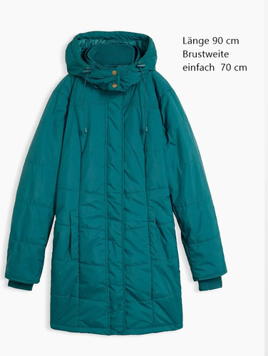 Long steppjacke wattiert mit - long-steppjacke,,