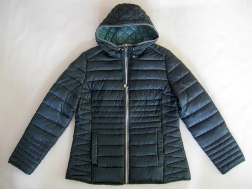 Steppjacke petrol kapuze gr - m/kapuze,